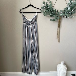 Strapless striped Jumpsuit